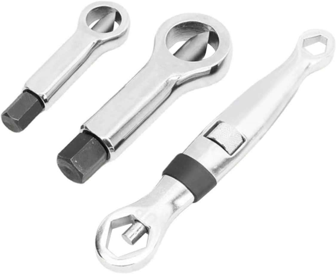 3pcs Heavy Duty Rusty Nut Splitter Tool Set Durable Bearing Steel Nut Separator for Auto Repair Efficiently Removes Without Damage