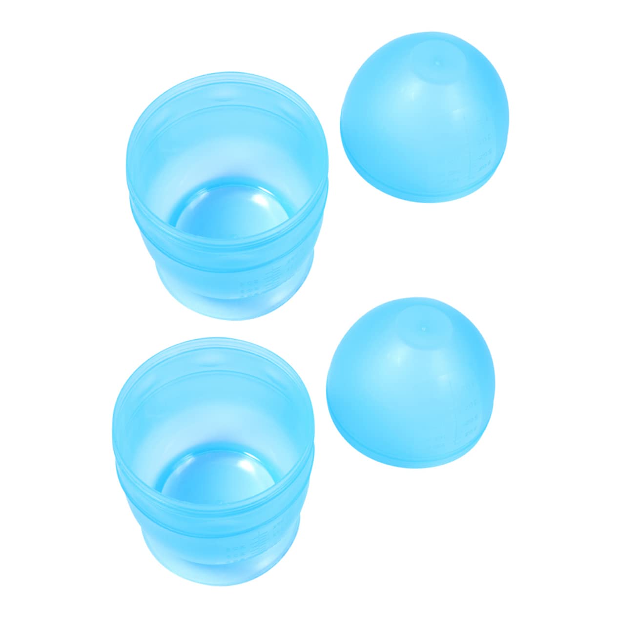 IWOWHERO Essential Diy Hairdressing Tool 2 Pack Plastic Mixing Bowls for Hair Coloring Salon Supplies Blue