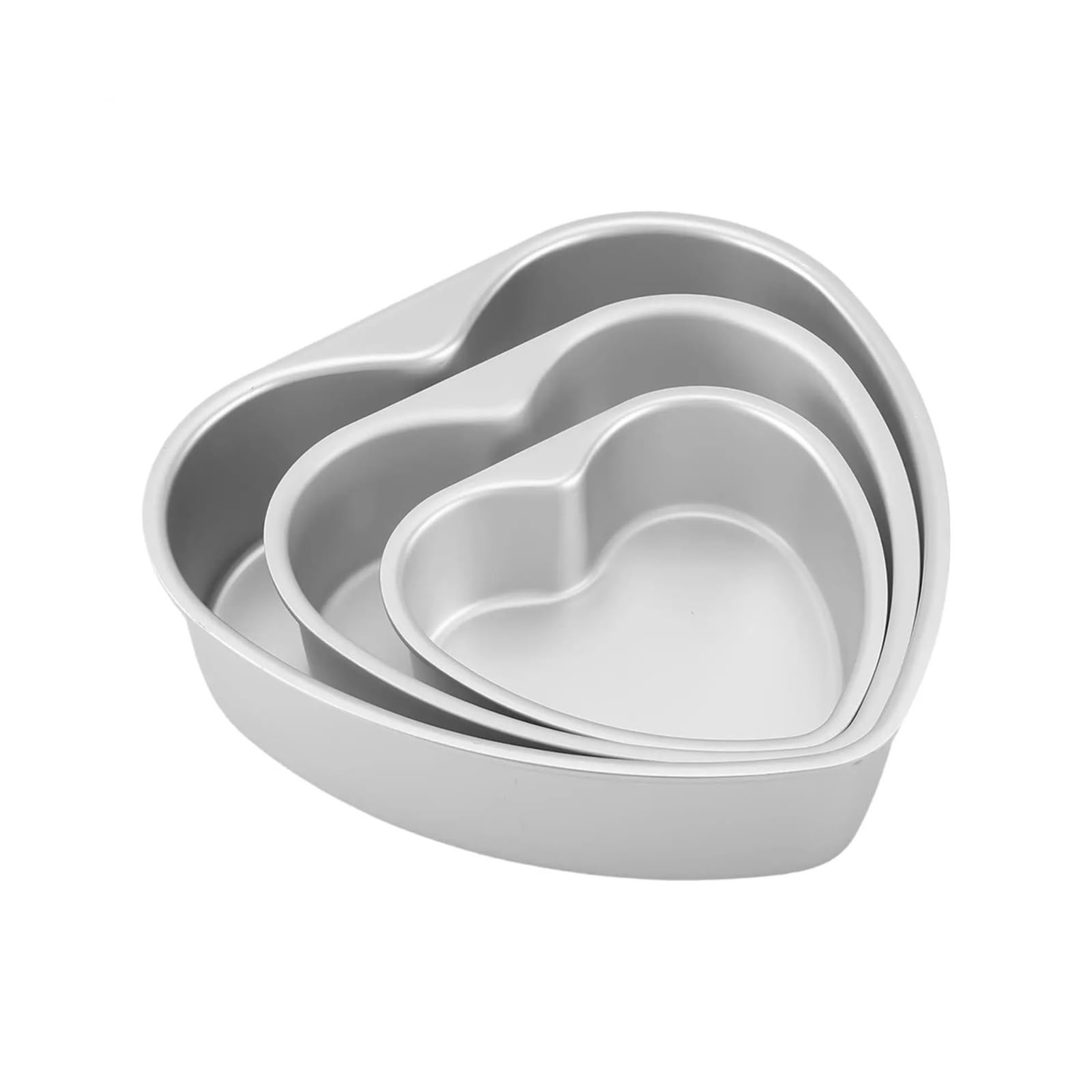 Molde for pasteles en forma de corazón 6/8/10 pulgadas compatible for hornear(10 inches)