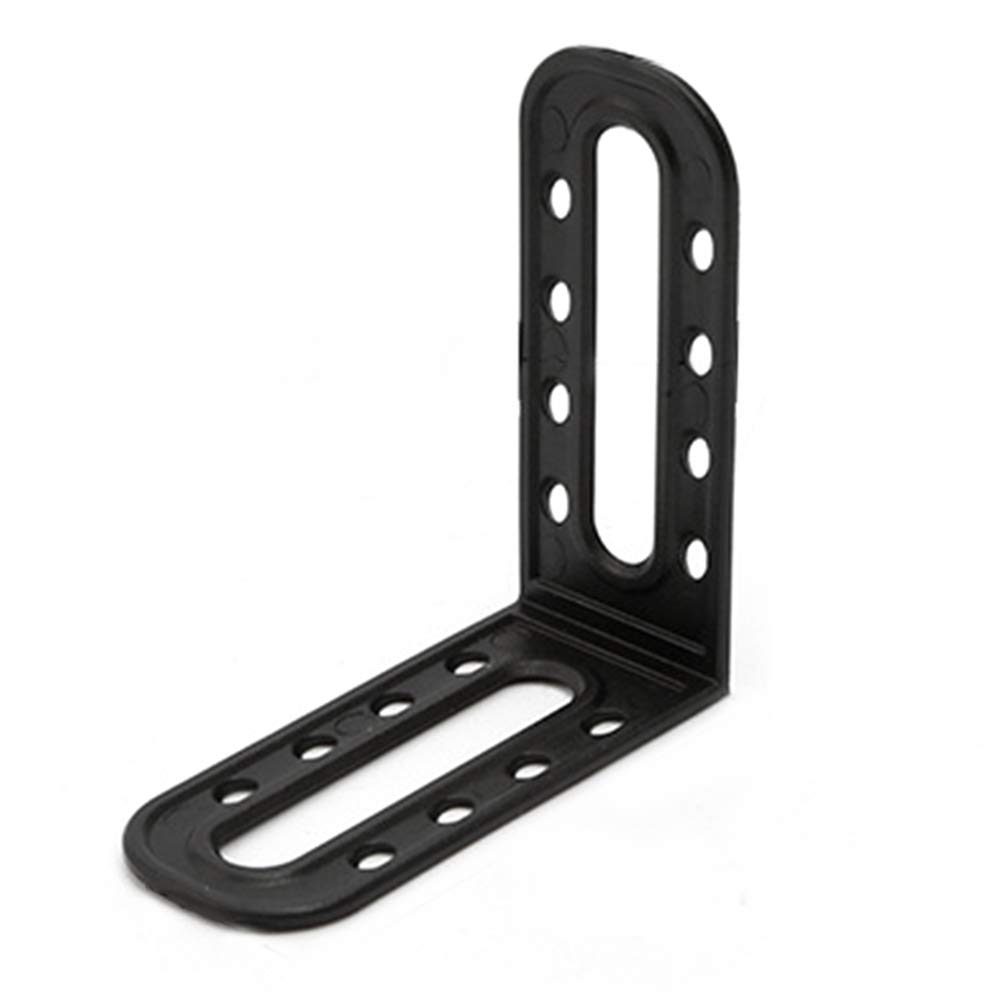 Buy LEAMER 25 Sets Black Corner Braces Set 61x61mm Right Angle Braces