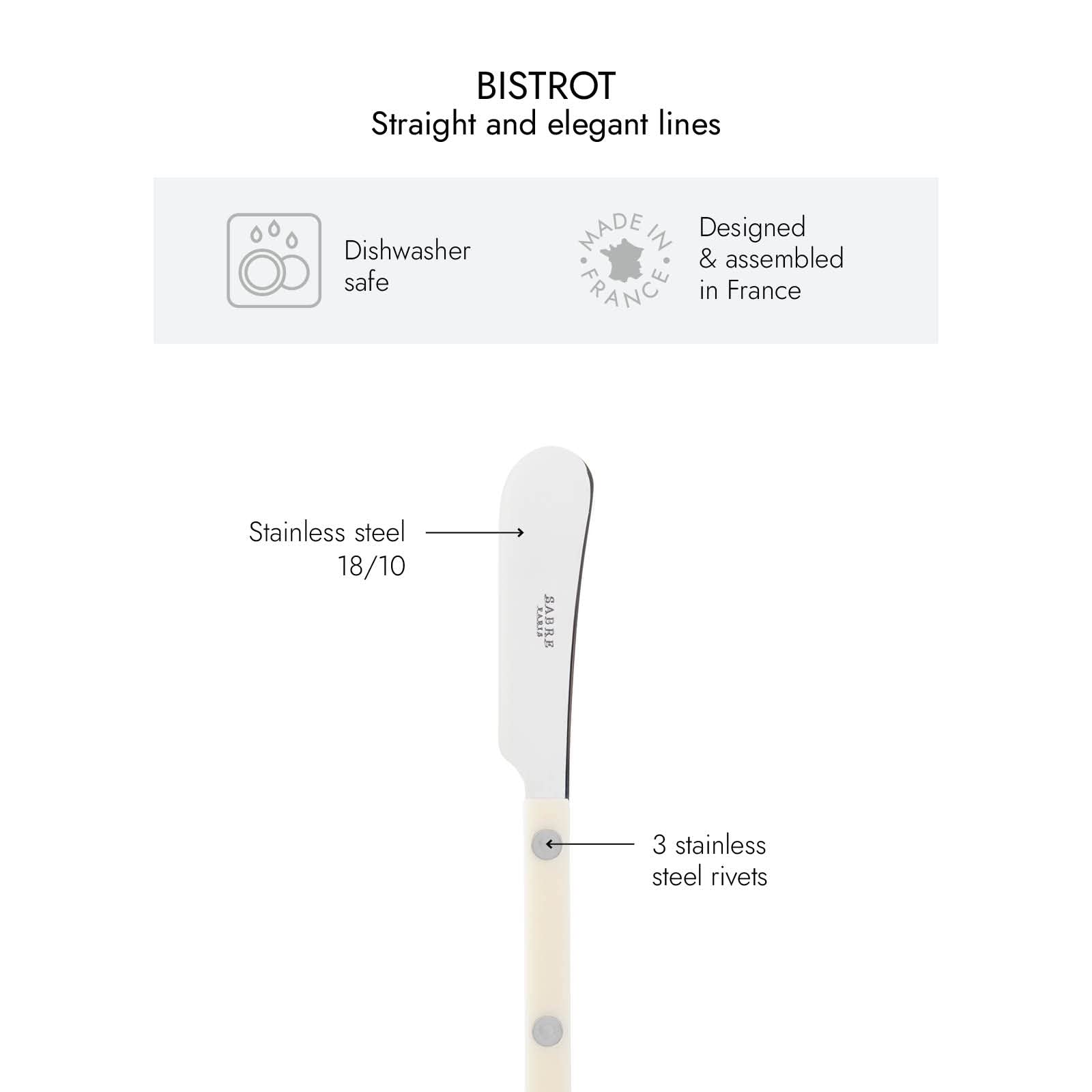 Sabre Paris Spreader Knives - Set of 2 -3 Sabre Paris Spreader Knives - Set of 2 -3