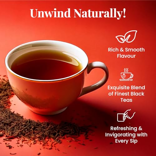 Image of Twinings English Breakfast Tea, 25 Tea Bags | Pack of 1 | English Classic Range | Premium Black Tea | Medium Strength | Rich & Smooth Flavour | Enjoy a Hot Cup of Tea