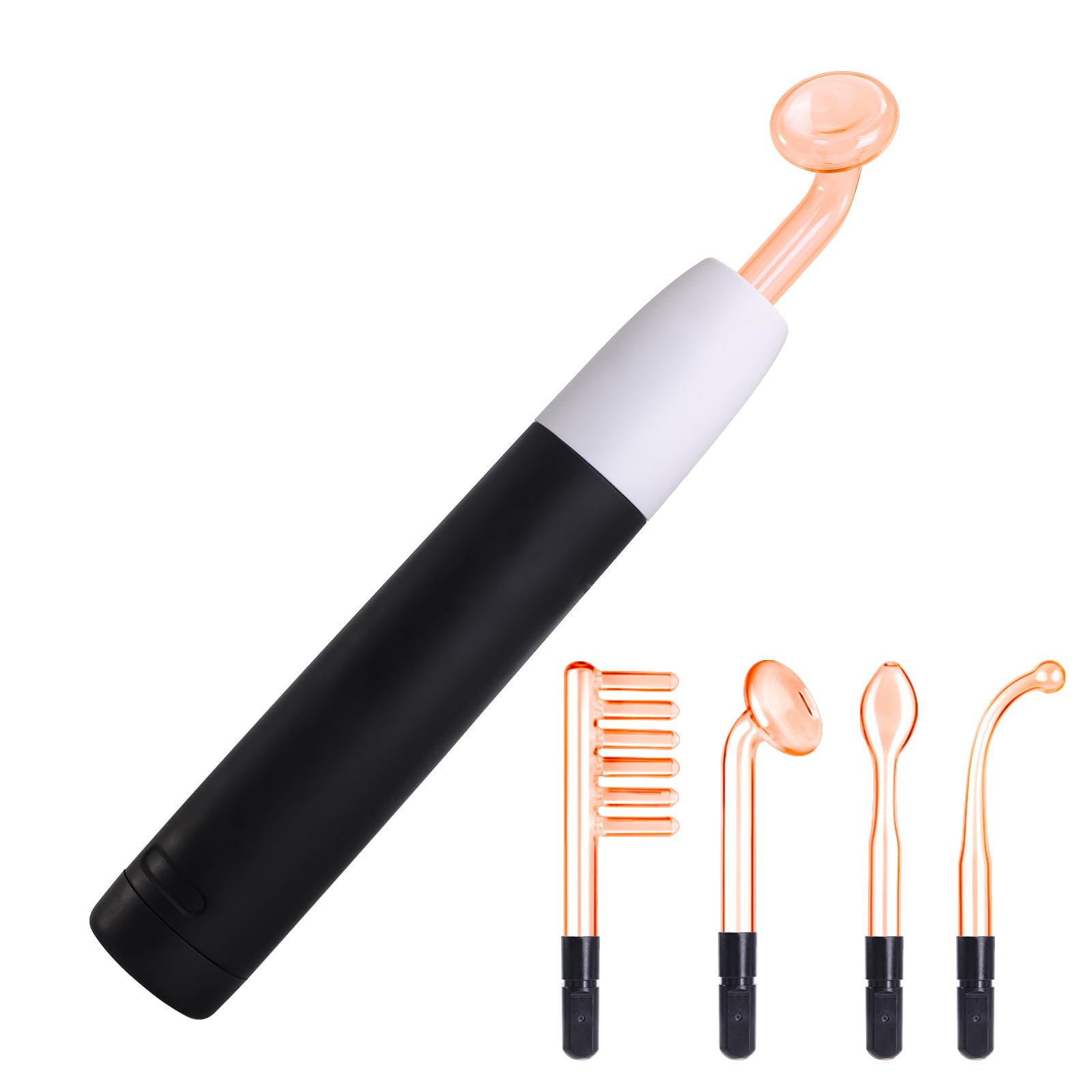 mcwdoit Rechargeable High F Rrequency Facial Wand, Portable Multi-Function Face Handheld Machine for All Skincare Needs- with 4 Tubes