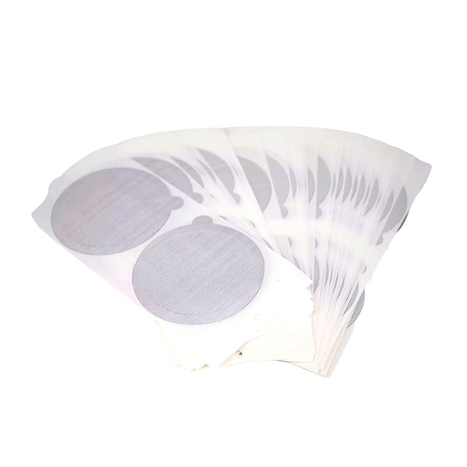 Msioytog Of 100 Coffee Pods Foil Lid Set 62mm Stickers Sealers Aluminum Foil Texture Pods Covers Coffee Stickers