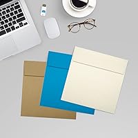 Vista 183 de LUXPaper Sobres de invitación cuadrados Despegar y prensar 8 x 8 pulgadas Natural Texto de 70 libras 50