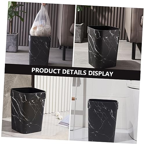 Caneca de basura rectangular Happyyami 1 ml negra miniatura 7