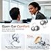 Kinglucky 2-in-1 Wireless Earbuds, Noise Cancelling in-Ear Earbuds & Open Ear Clip-On Earbuds Comfortable fit, Relay Power Swap Charging Up to 50H Bluetooth 5.4 Wireless Headphones Ear Buds, White