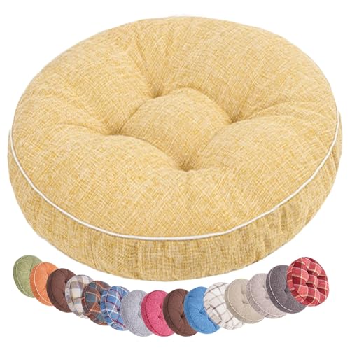 uyeoco Galette de Chaise Ronde 40cm/50cm/45cm Coussin de Siège Exterieur Intérieur Coussins de Chaise Antidérapants pour pour Terrasse, Cuisine,...
