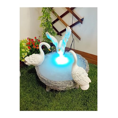 Pots de fleurs de cygne pour terrasse et fontaine d'eau extérieure b