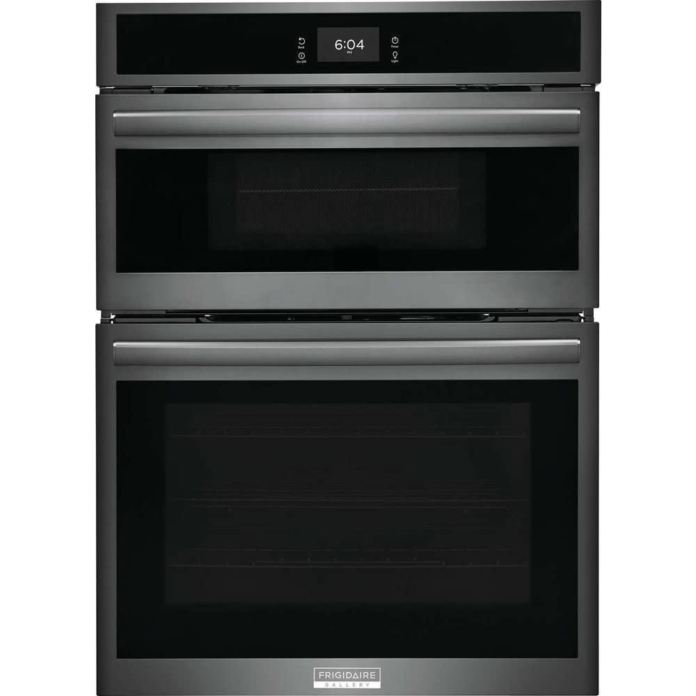 Gallery 30 in Electric Built-in Wall Oven Microwave Combination w Total Convection SmudgeProof Black Stainless Steel