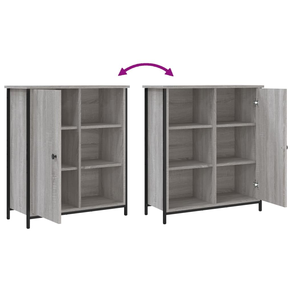 Credenza grigio Sonoma, 70 x 30 x 80 cm, in legno