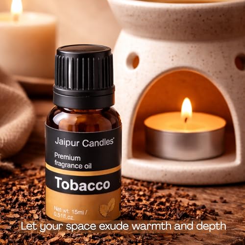 Image of Fragrance Oil | 15 ml | Aroma Oil for Home Fragrance | Best for Aromatherapy | Use in Diffusers, Candles, Air Fresheners (15ML, Tobacco)