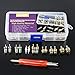 Swpeet 41Pcs R12 / R134a AC Master Valve Core Repair Kit, Including Assortment R12 R134a Valve Core Refrigeration Tire Valve Stem Cores with Remover Tool for Most Cars