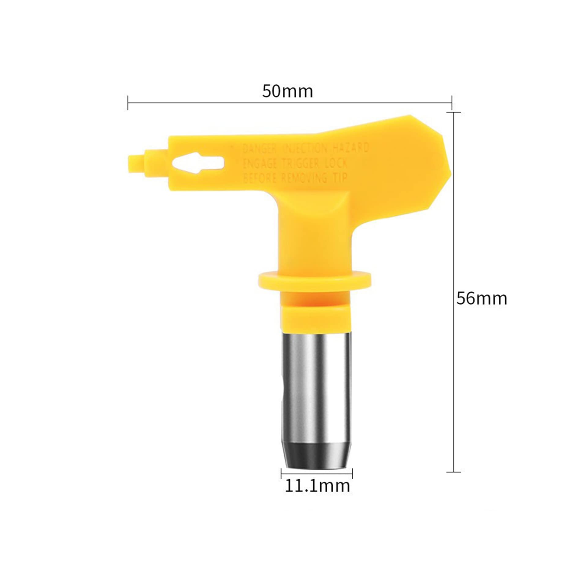 Sqxaldm Boquilla Airless 6 Piezas + Base – Tipos 515,517,519,521,523,525 Para Pistola De Pintura De Alta Presión Y Resistencia Térmica