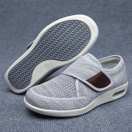 TOSOFT Men's Comfort And Cushiony Diabetic Shoes Wide Feet Flats Orthopedic Slippers Walking Shoes For Elderly Men Sneakers3