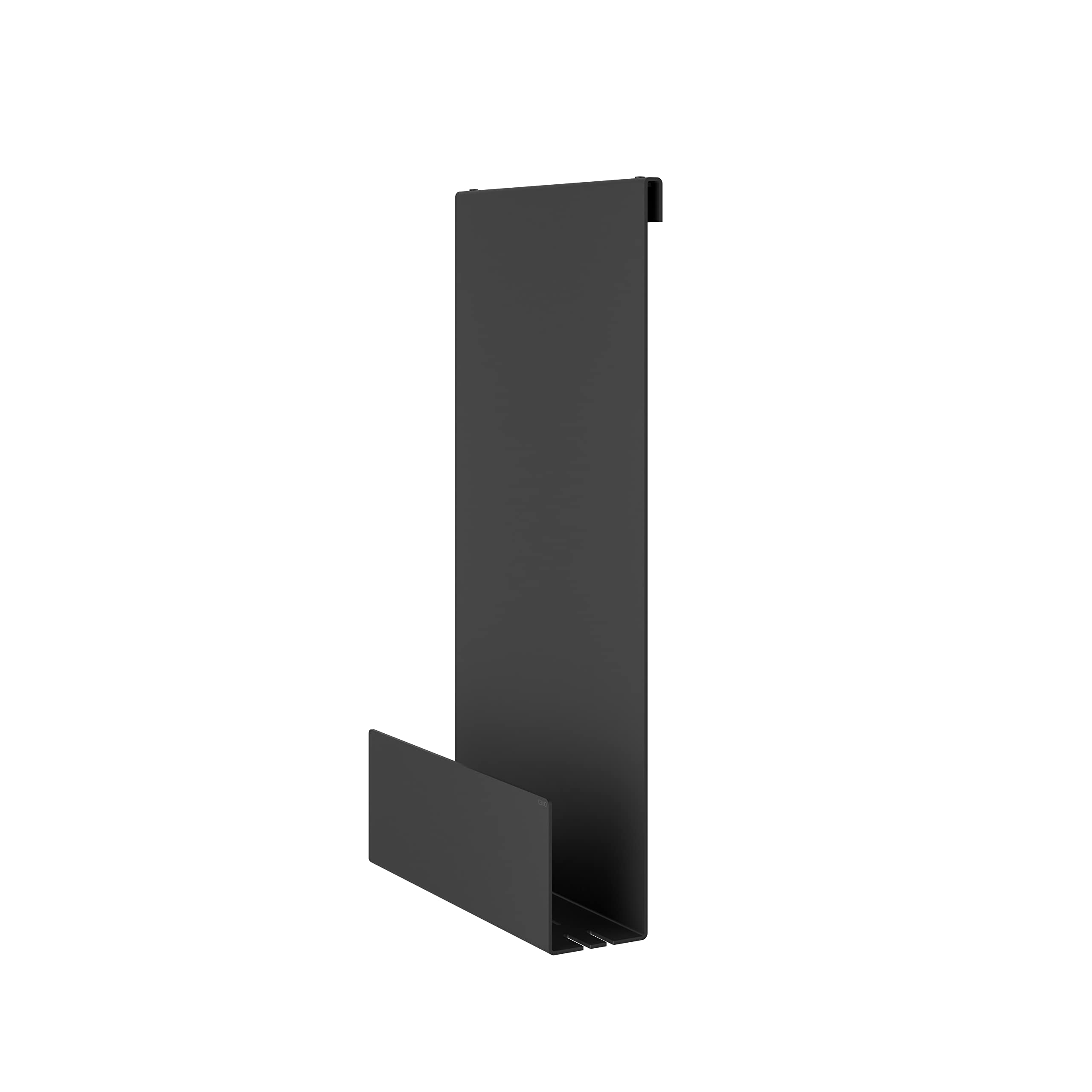 Keuco Duschablage aus Aluminium, schwarz, 32x60x12cm, zum Einhängen, Made in Germany, mit Haken und Ablaufschlitzen