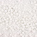 Edible Sprinkles for cake decorating, 7 ounces White Pearl Sugar Candy cupcake, cookies, ice cream toppings cake decorations for wedding shower party Anniversary