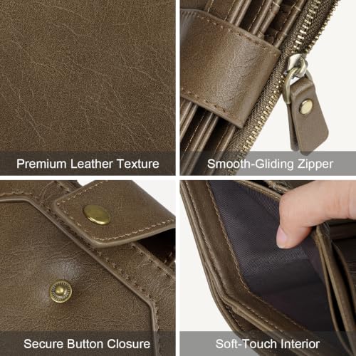 Image of Small Womens Wallet Billfold RFID Credit Card Holder Ladies Purse