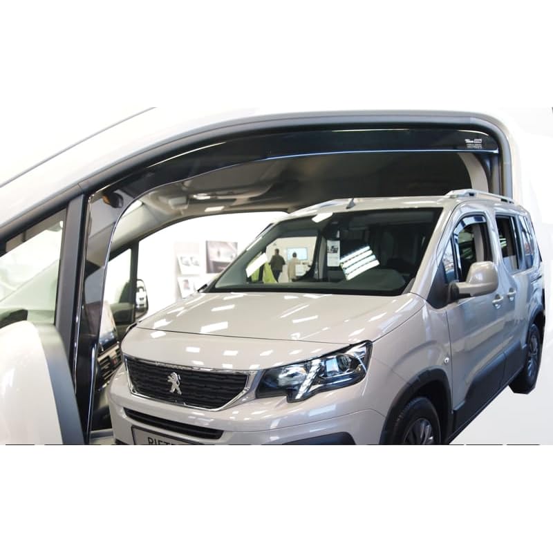 Car Lux AR05583 - Derivabrisas Deflectores de Aire Cortavientos de Ventanillas Delanteros para Rifter a Partir de 2019-