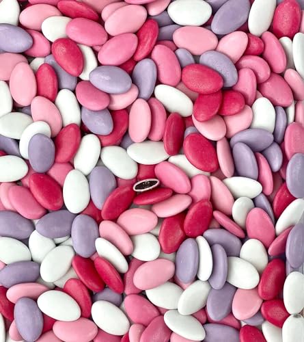 Dragées chocolat variation de rose parme fuschia lilas 1kg - pas cher - environ 320 dragées - Fabrication artisanale en France