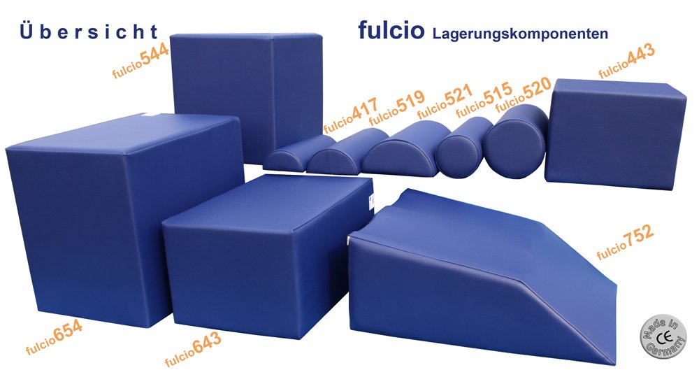 nudischer fulcio751 - Cuña para elevar las piernas (70 x 28 x 28 cm), color azul