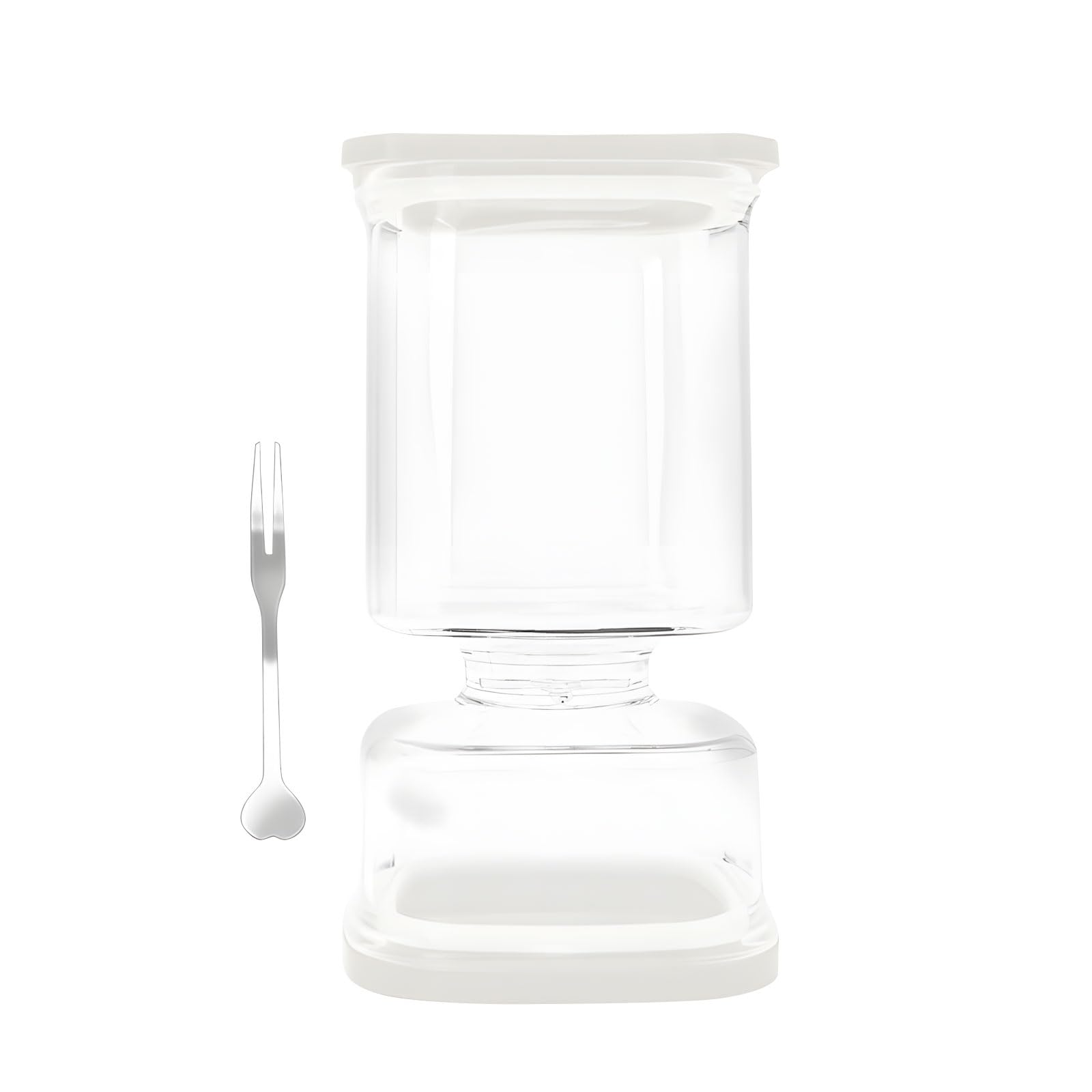 Kalttoy Large 34 Fluidounce Square Preserve Container Equipped Constructed in Fork Escape Immune Plan Flexible for Kitchen Storage Home Jar