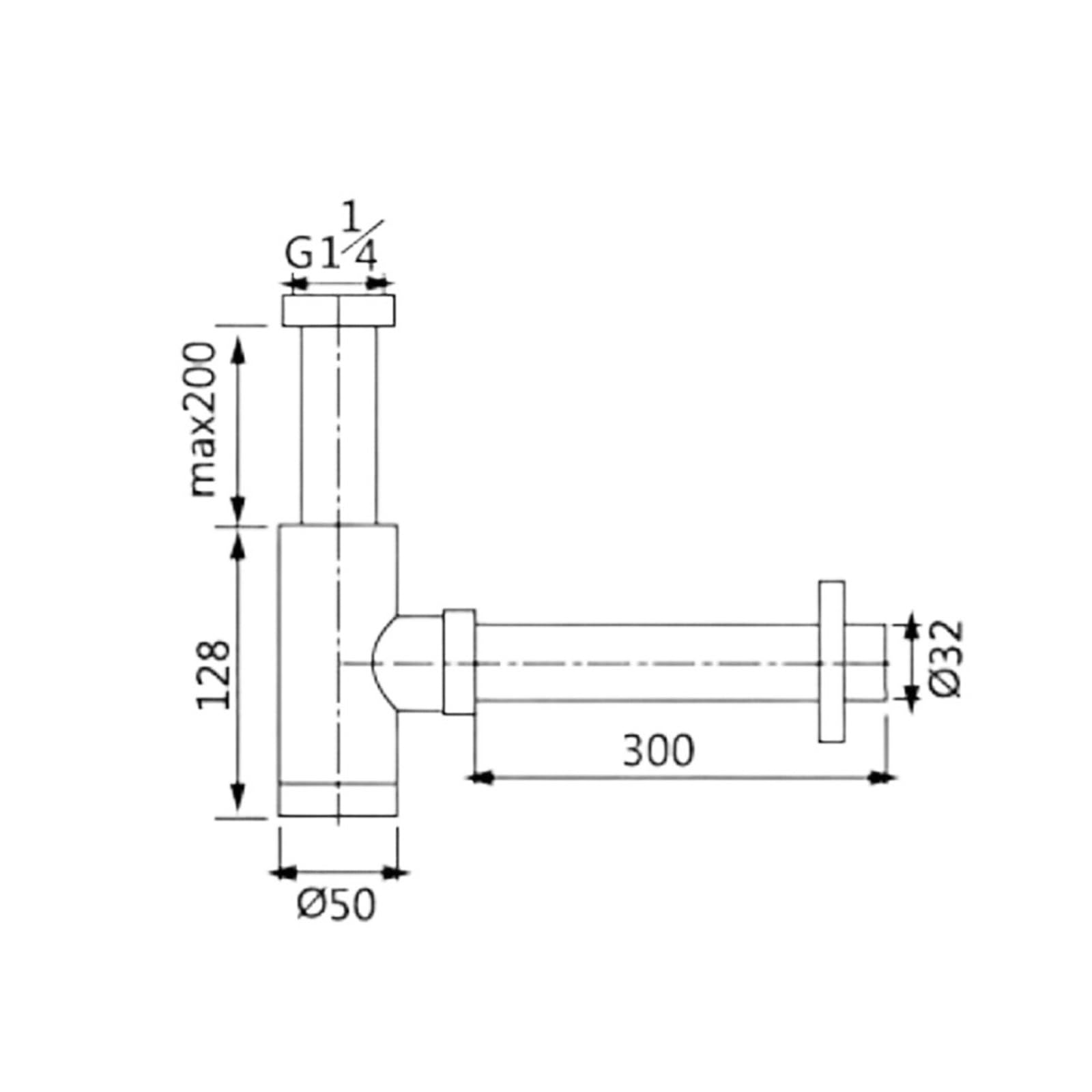 Sifón de acero inoxidable for lavabo baño, accesorio for fontanería Para Lavabo De Baño y Lavabo