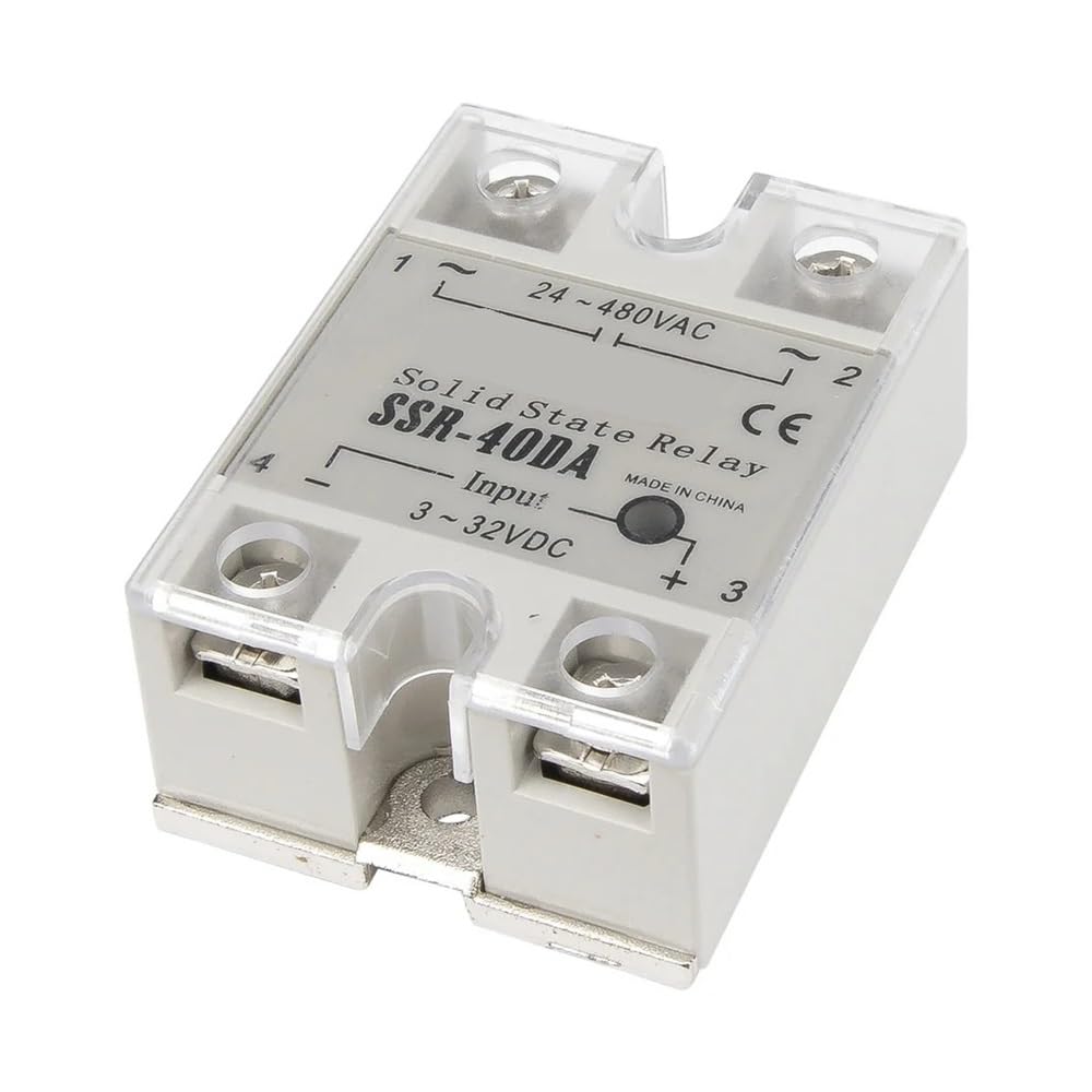 YLQUXEUV SSR-40DA single phase DC to AC 40A 480V SSR 40DA solid state relay SSR-40DA-H