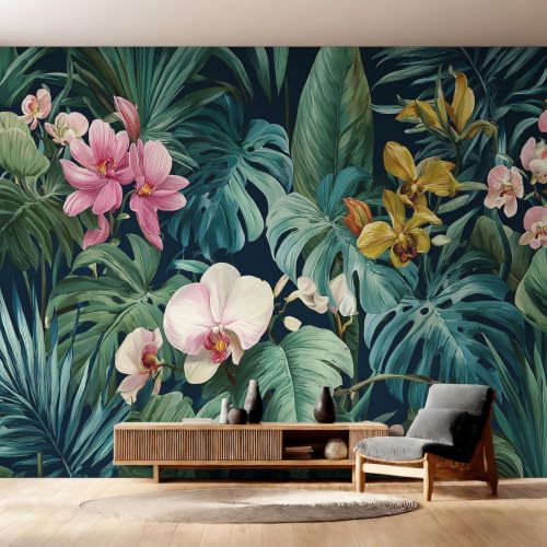 Fresque Murale 350x256 cm Botanique Tropical de Haute Qualité - 3