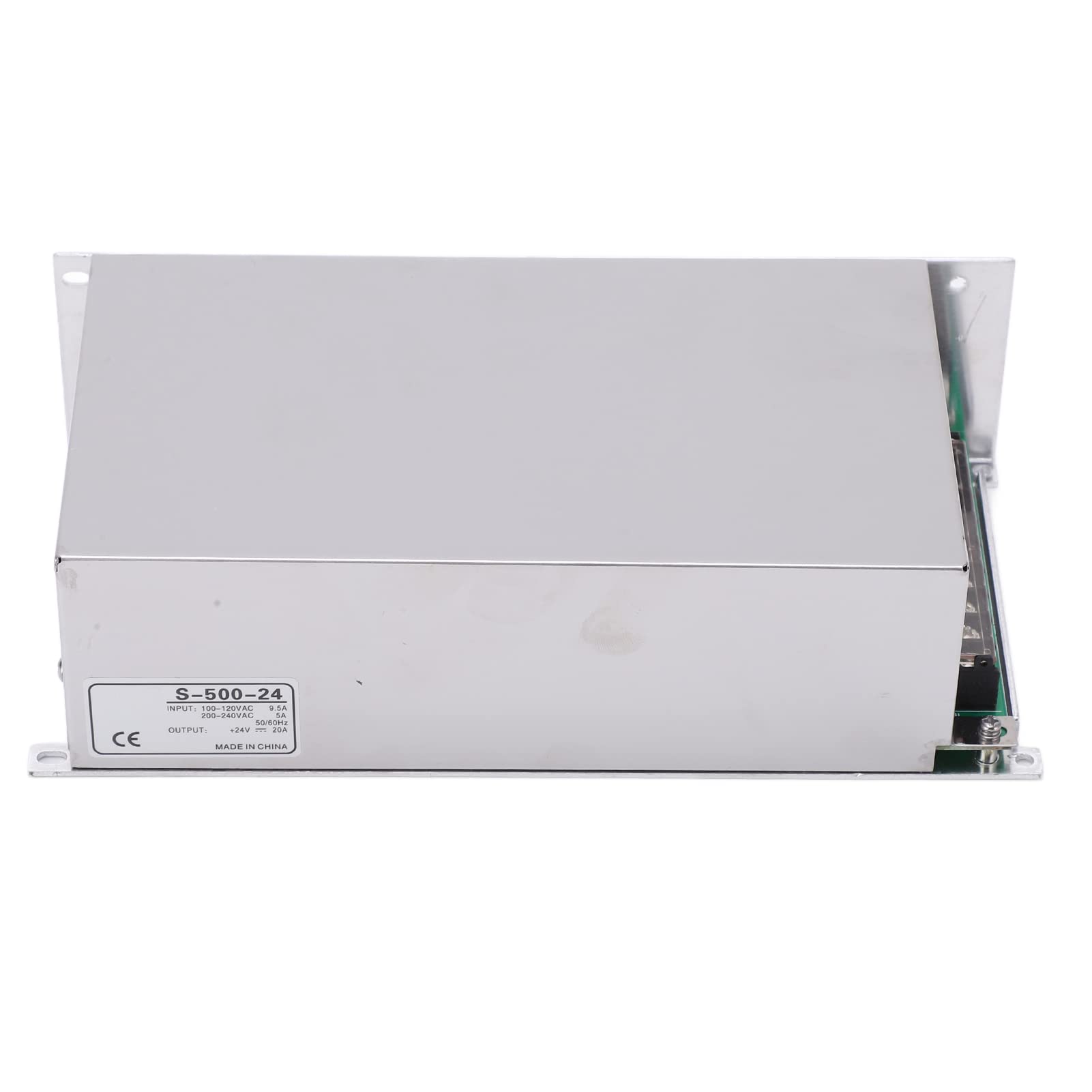 lyrlody Trasformatore Interruttore Alimentatore LED in Lega di Alluminio 500W Adattatore di Alimentazione da 100 a 240VAC con Coperchio di Giunzione per Dissipazione del Calore Cavo per Telecamera
