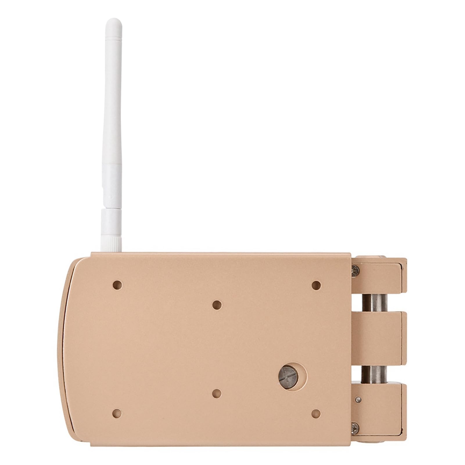Bewinner Serrure de sécurité Intelligente Antivol sans clé avec 4 Télécommandes, Pêne Dormant électronique à Double Moteur, Alarme de Batterie Faible, Installation Facile pour la Maison, le Bureau,