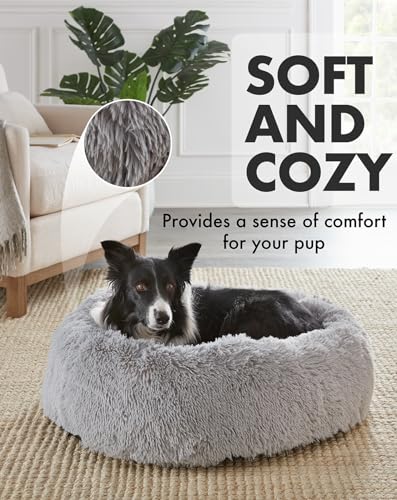 Calming-Donut-Bed-for-Dogs-and-Cats-Ultra-Soft-Circle-Bed-Cozy-Waterproof-Zipper-Cover-30-in-Bed-Medium-Dog-Bed-Light-Gray - Cucciolini Doodles   Calming-Donut-Bed-for-Dogs-and-Cats-Ultra-Soft-Circle-Bed-Cozy-Waterproof-Zipper-Cover-30-in-Bed-Medium-Dog-Bed-Light-Gray