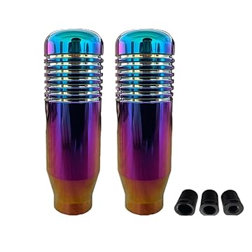 Artgol 2 peças (cor neon) manípulos de câmbio e adaptador adequados para Logitech G29 G920 G923 G27 – manípulo de câmbio ponderado de alumínio – alavanca de câmbio de marchas