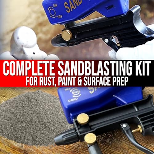 LE LEMATEC Sandblaster Kit with Abrasive Media