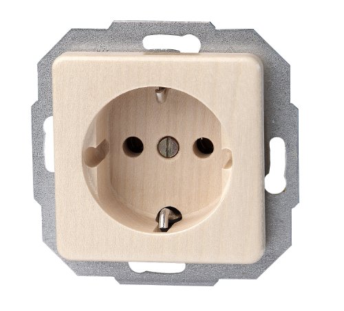 Preisvergleich Produktbild Kopp 914839088 Milano Ahorn Schutzkontakt-Steckdose