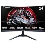 24" Immersive Gaming Monitor - 165Hz Curved VA Panel, FHD Display, Wide Color Gamut, Non-Glare Screen, LC-M24-FHD-165-C-V2