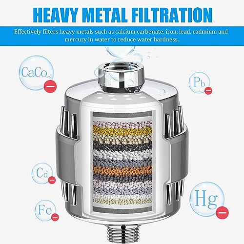 15 Stadi Filtro Doccia con 2 Cartucce, Filtri per