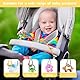 WINKIO 4 PCS Schnullerkette Silikon, Cup Catcher Baby, Kinderwagen Spielzeug Kette BPA-frei, Schnullerband für Spielzeug, Kinderwagen, Autositze (Geweih-Stil)