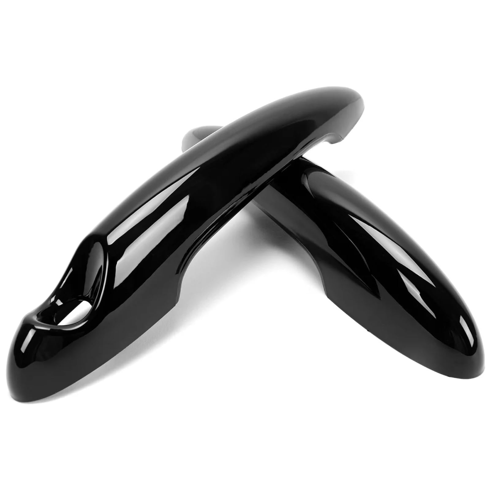 KEDFBTS Car Outer Handle Compatible with BMW for Mini for R50 for Cooper 2001-2006 for R52 for Convertible 2004 2005-2008 Gloss Black Exterior Door Handle Cover Trim