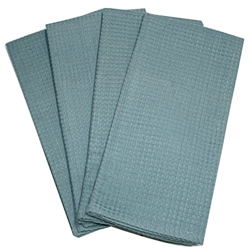 Amazon brand - Umi Classic Waffle Kitchen Dish Towels(15"x25",4-Pack, Turquoise)