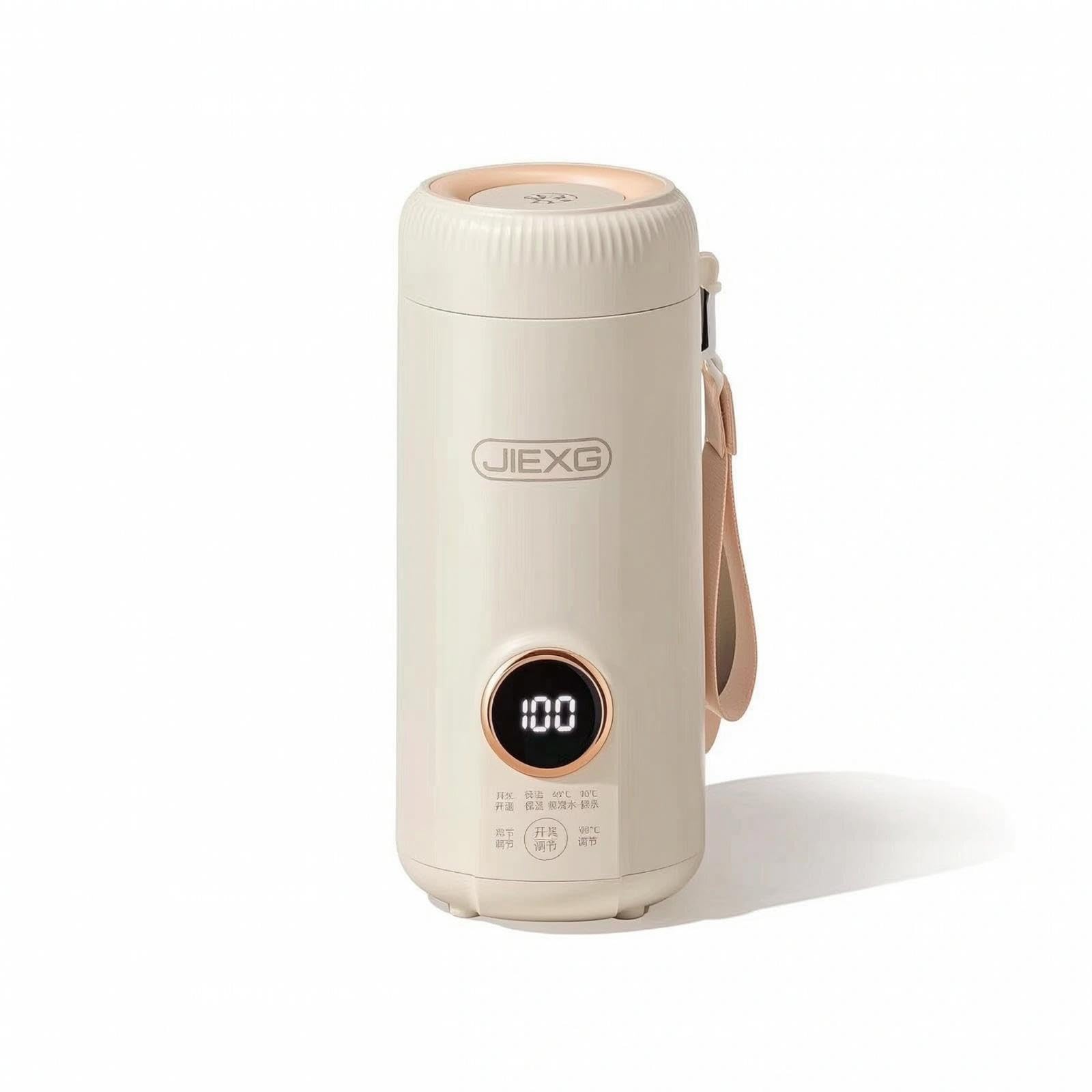 Electric Kettle Cup Leak-Resistant Travel Kettle with Temperature Display Insulated Portable Water Boiler for Commuters, Students, Office, Dorm 304 Liner 4-gear-image-38