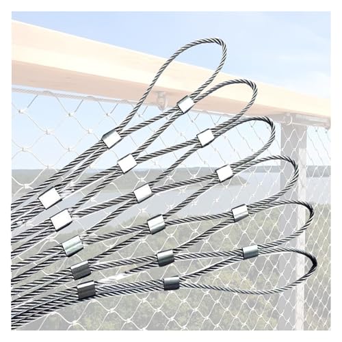 Red de cuerda de metal resistente de 1x9m con malla de alambre inoxidable flexible 2