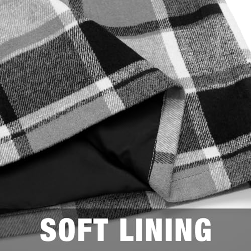 Image of IDEALSANXUN Womens High Waist Plaid Skirt Bodycon Pencil Wool Mini Skirts