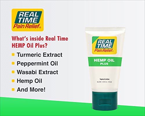 Real Time Pain Relief Hemp Oil Plus (1.5 Ounce Tube)