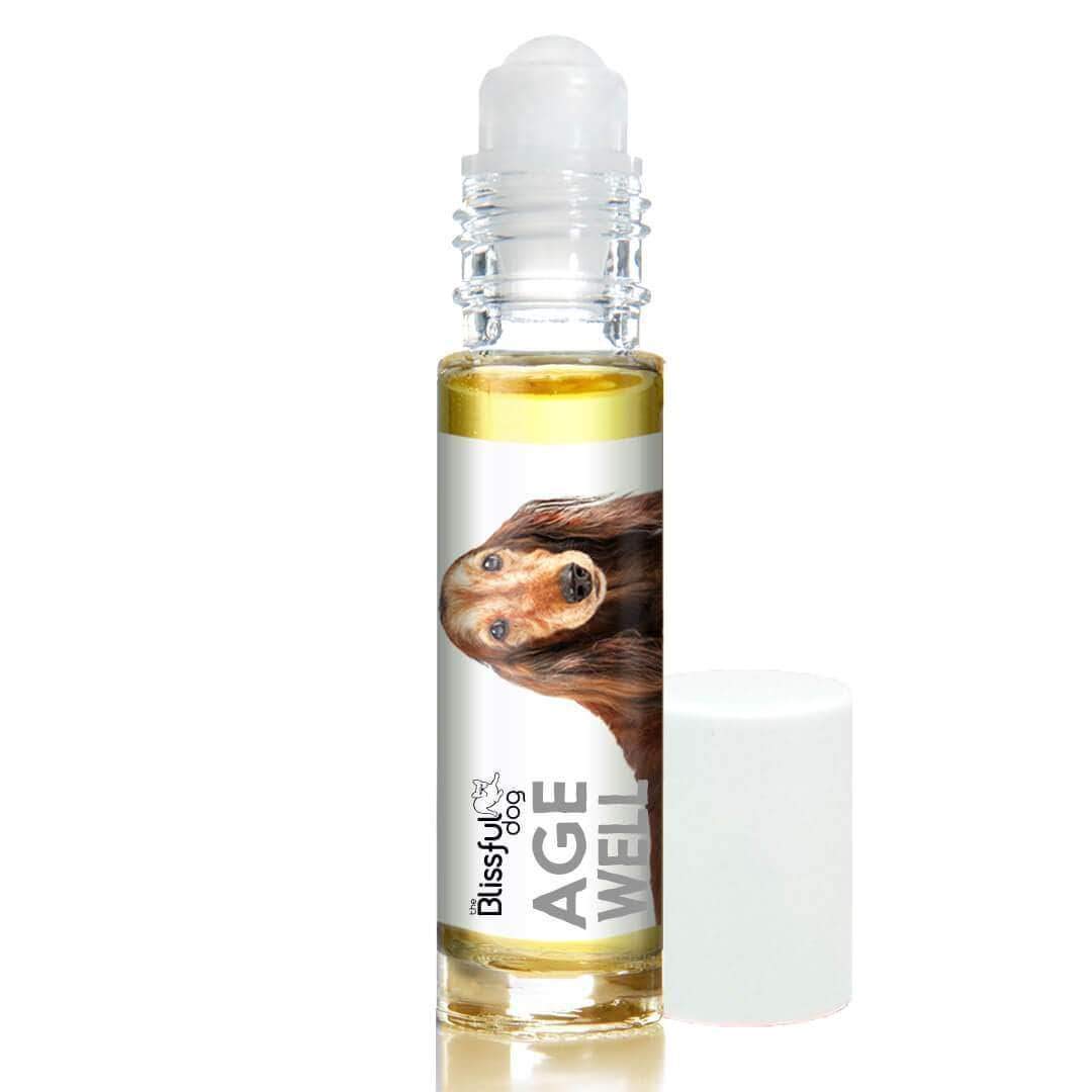 The Blissful Dog Daschund Age Well Dog Aromatherapy Roll-On Bottle for Your Dog's Peaceful Ageing