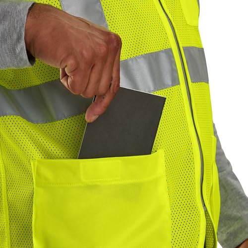 Carhartt Men's 106171 High-Visibility Mesh Multi-Pocket Class 2 Vest4
