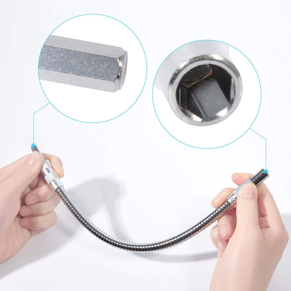 21 Stuks Flexibele As Gereedschap Elektronica Boor Schroevendraaier Bit De Mouw