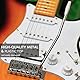 6mm Whammy Bar Gitarre Tremolo Vibrato Arm Trem Bar Stick für Strat Style E-Gitarre Tremolo System Stratocaster Silber mit weißer Spitze
