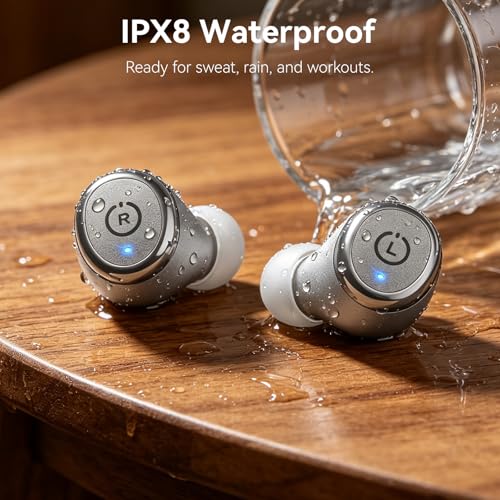 Image of TOZO T10 Wireless Earbuds Bluetooth 5.3 Headphones, App Customize EQ, Ergonomic Design, 55H Playtime, Wireless Charging Case, IPX8 Waterproof Sound in-Ear Headset, New Version