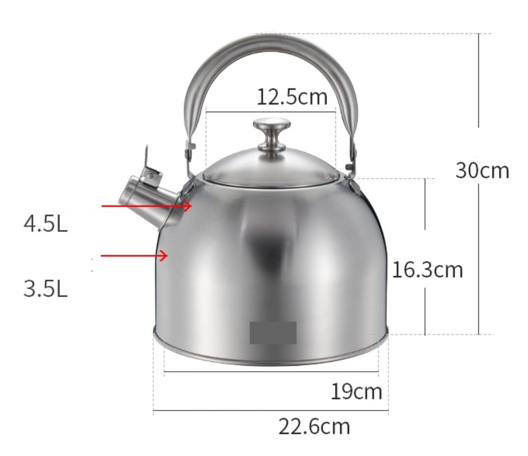 Czajnik z Gwizdkiem 3.5L Gwizdający Czajnik Dzbanek Na Herbatę Czajnik Ze Stali Nierdzewnej Z Ergonomicznym Uchwytem Gwizdający Czajniczek Bojler Na Wodę Gwizdanie Czajnik Czajnik Kuchenek